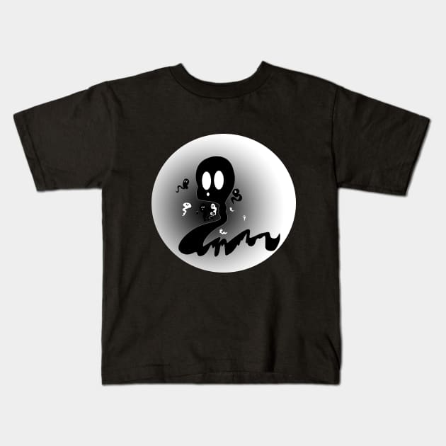 Ghosts Kids T-Shirt by MalformFairy